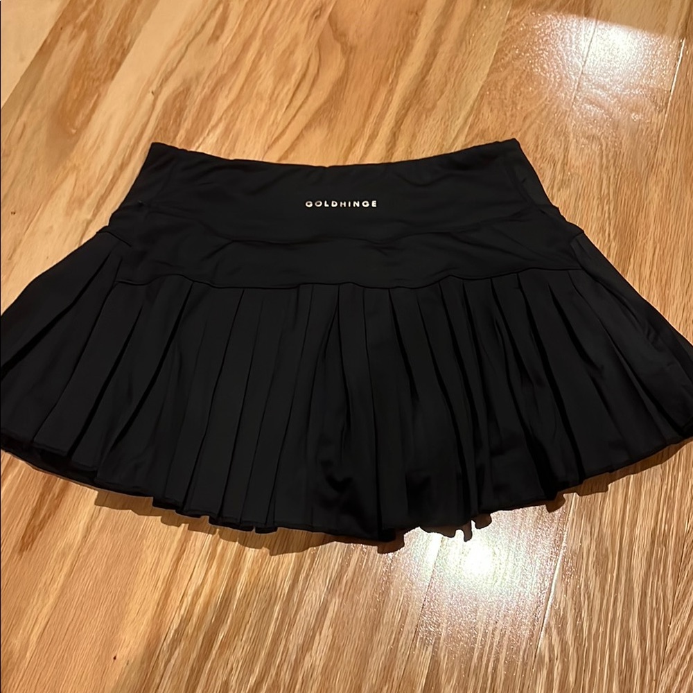Black GOLDHINDGE athletic Skirt with Pleats